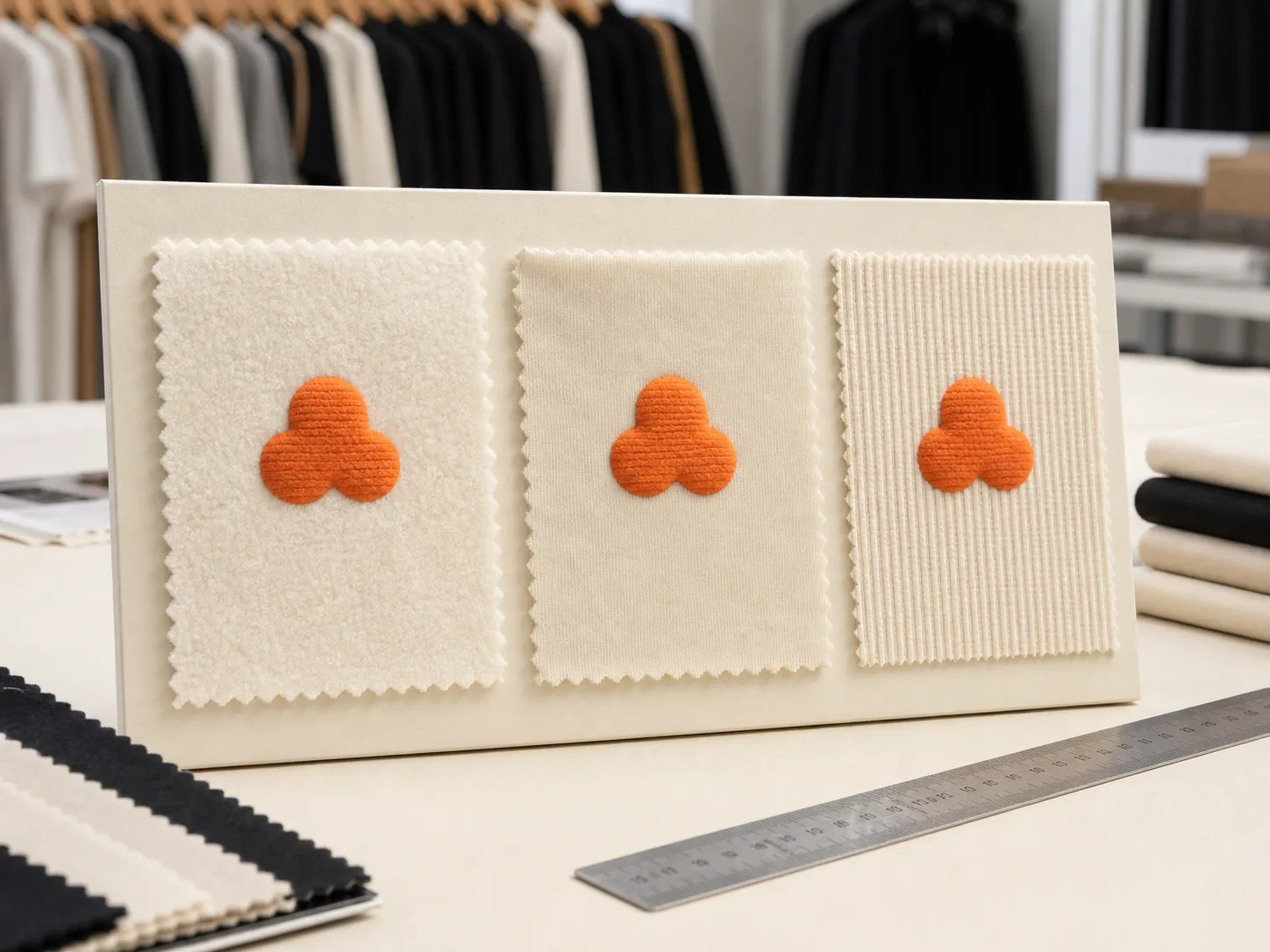 Fabric board for testing puff printing compatibility