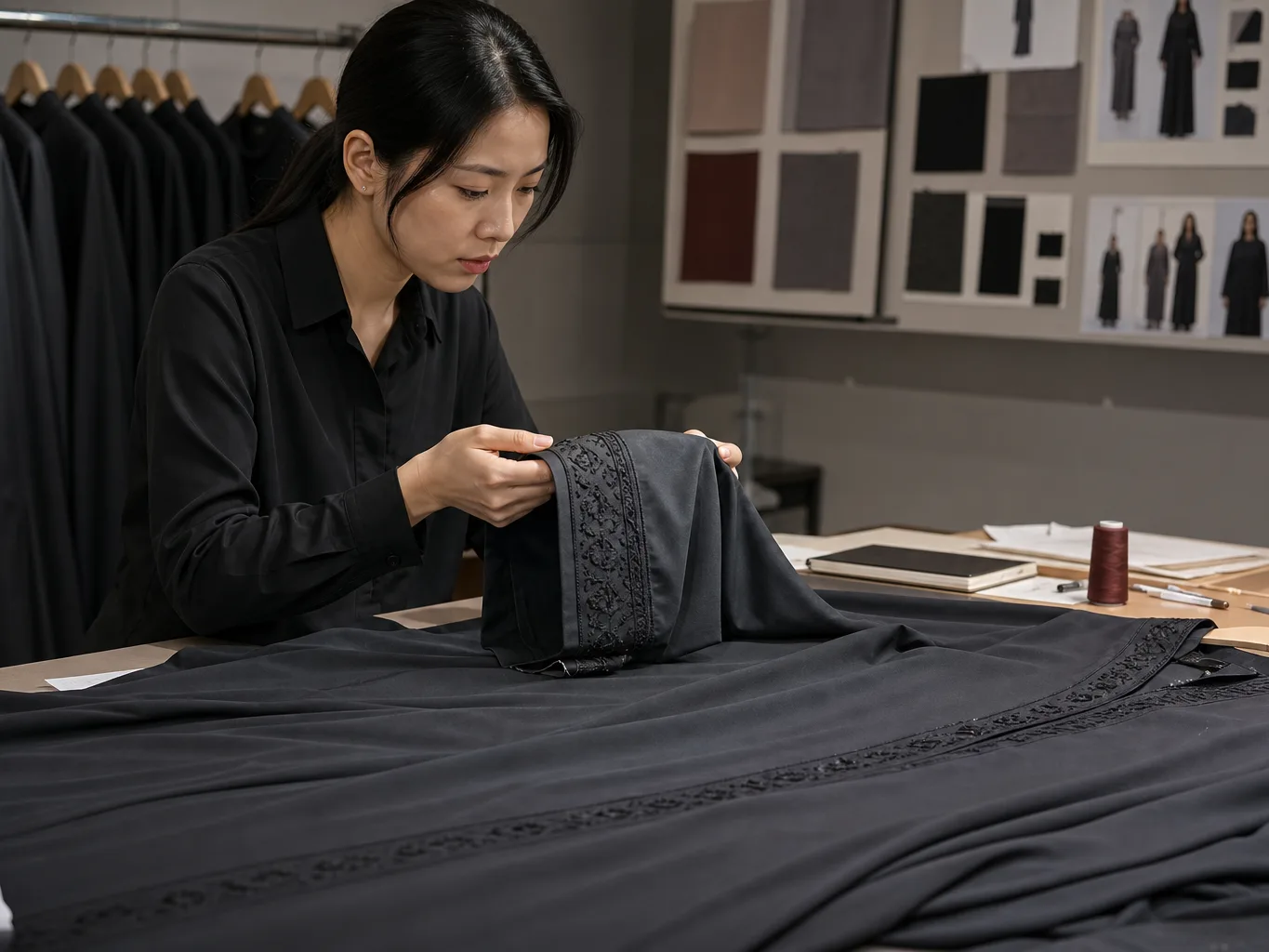 Abayas: opening and details