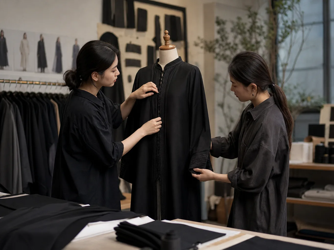 Abayas: fabric and trims sourcing