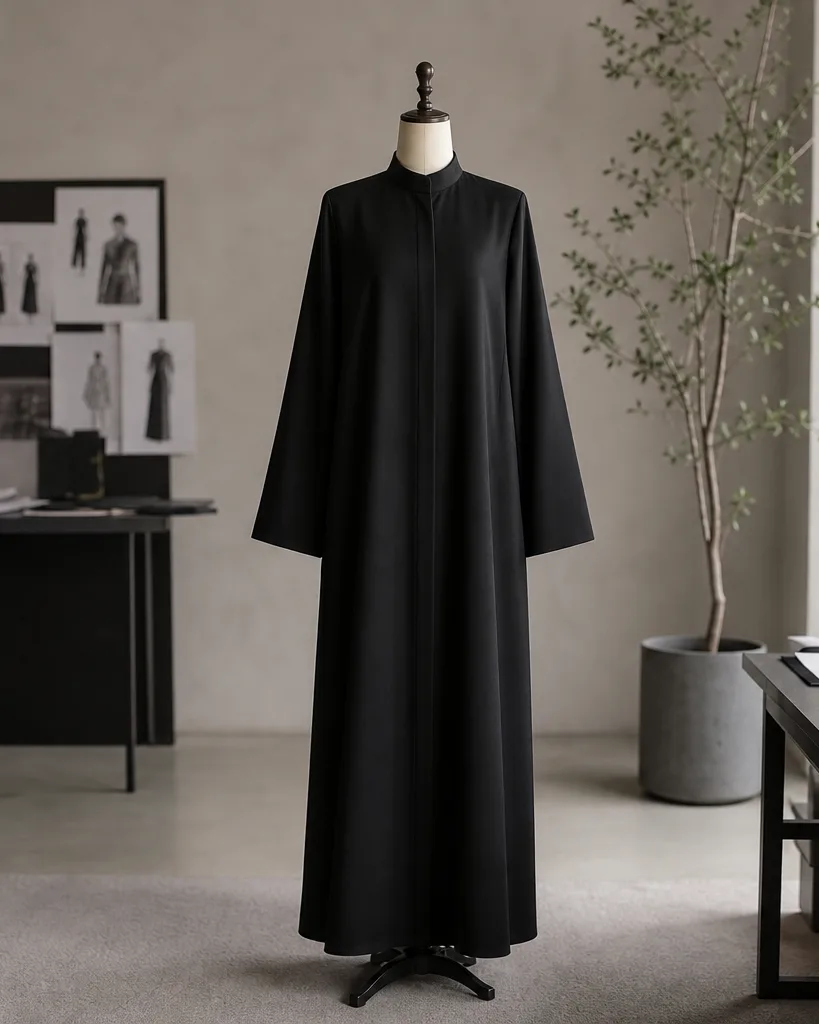 Abayas: open-front direction