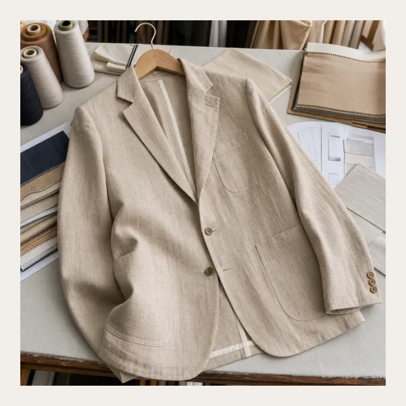 Relaxed linen blazer sample preview for the Blazers Projects We Have Done section.