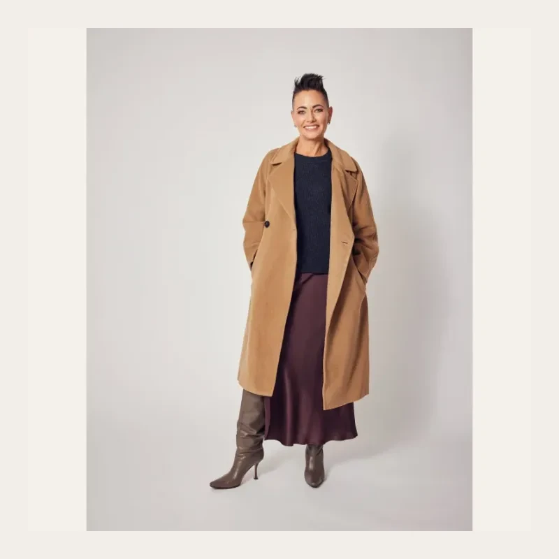 Camel overcoat project photo supplied by Canton Fashion.