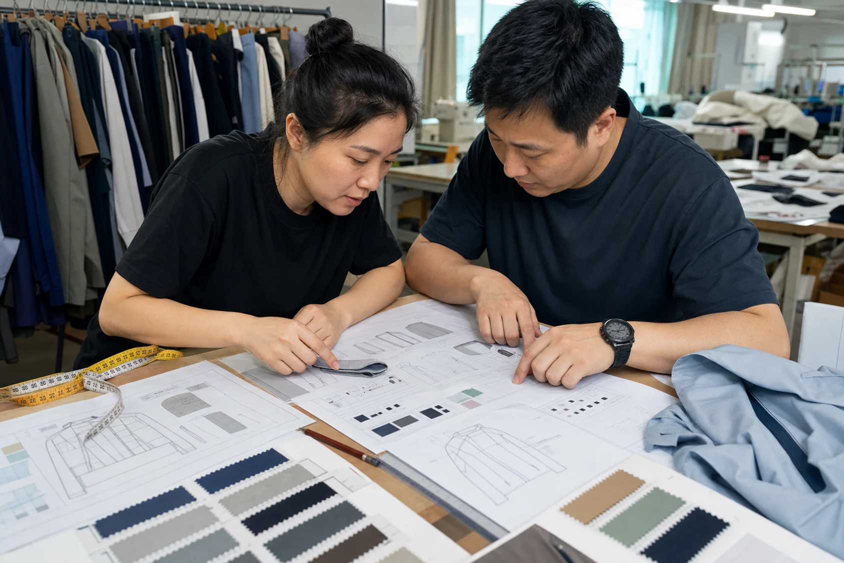 A project reference, sample garment or technical file used during apparel review, alternate view 3