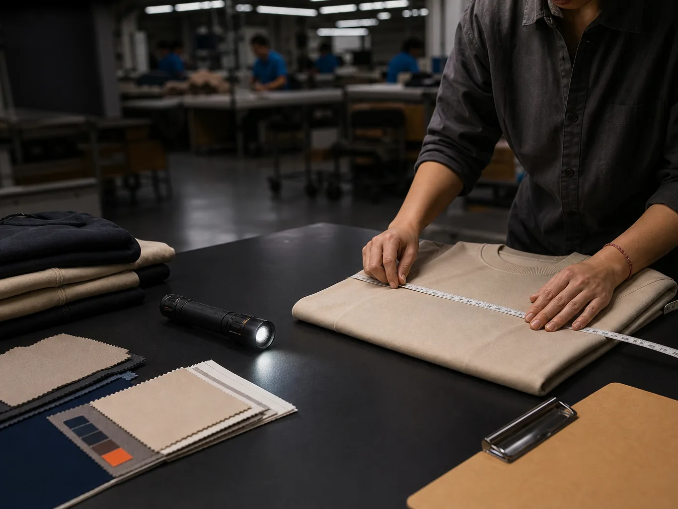 Garment measurement during a final quality review