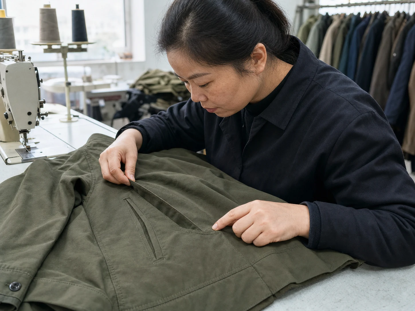 Jacken: pockets and seams