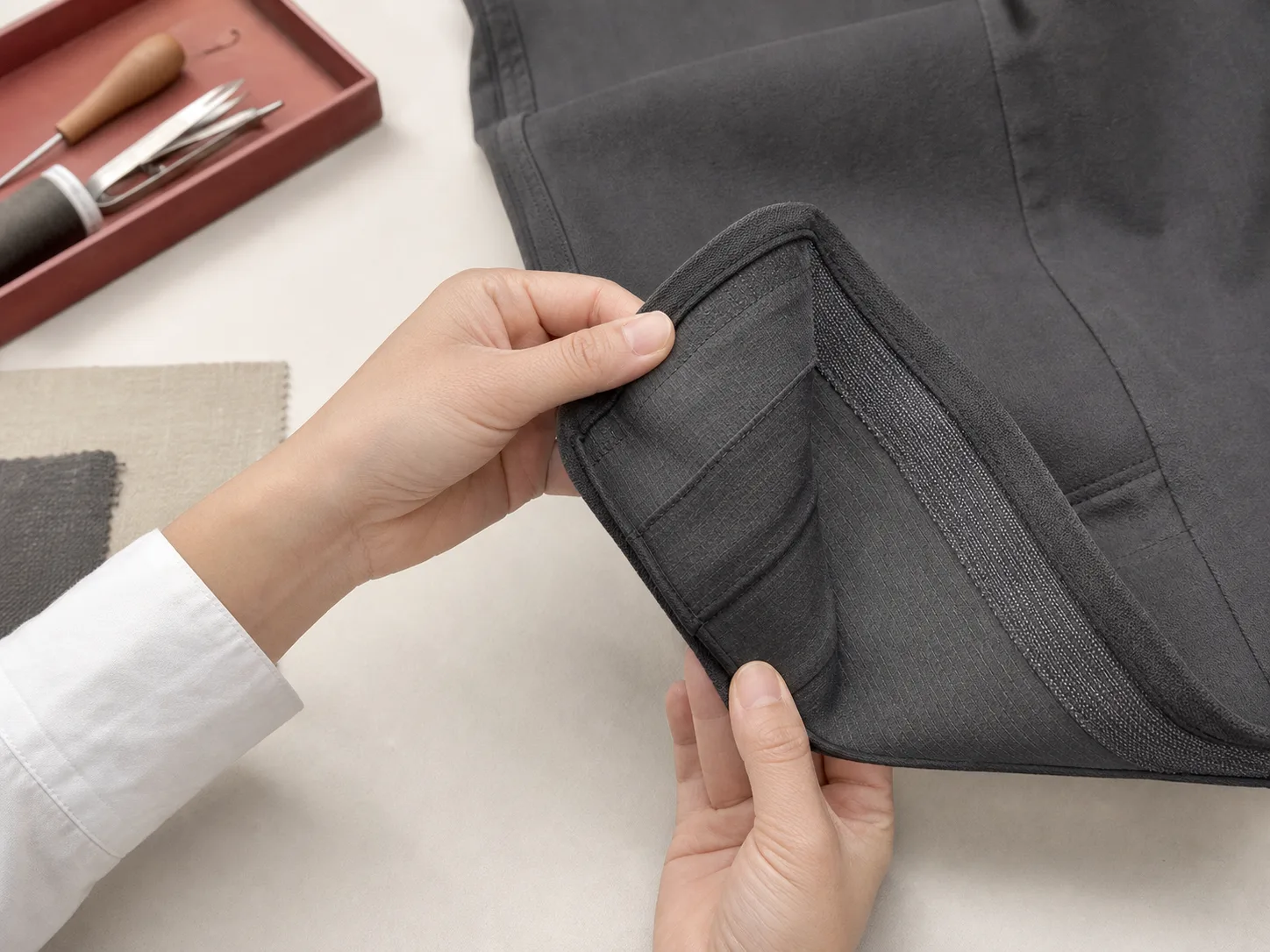 Otras prendas: seams and finish