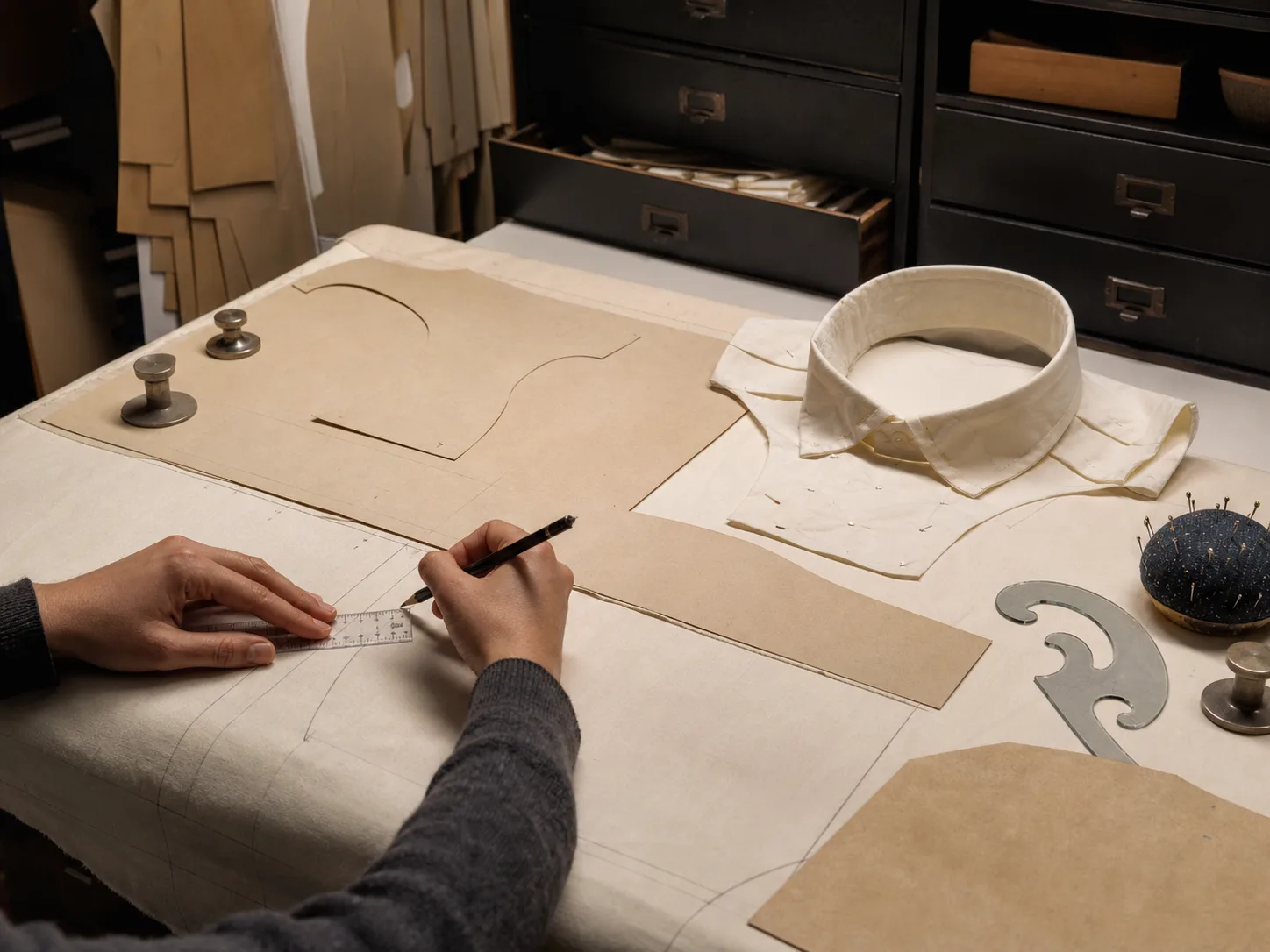 Camisas: pattern making and sampling
