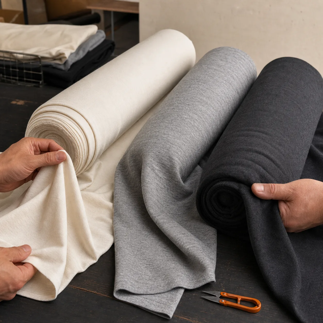 Camisetas: weight and opacity