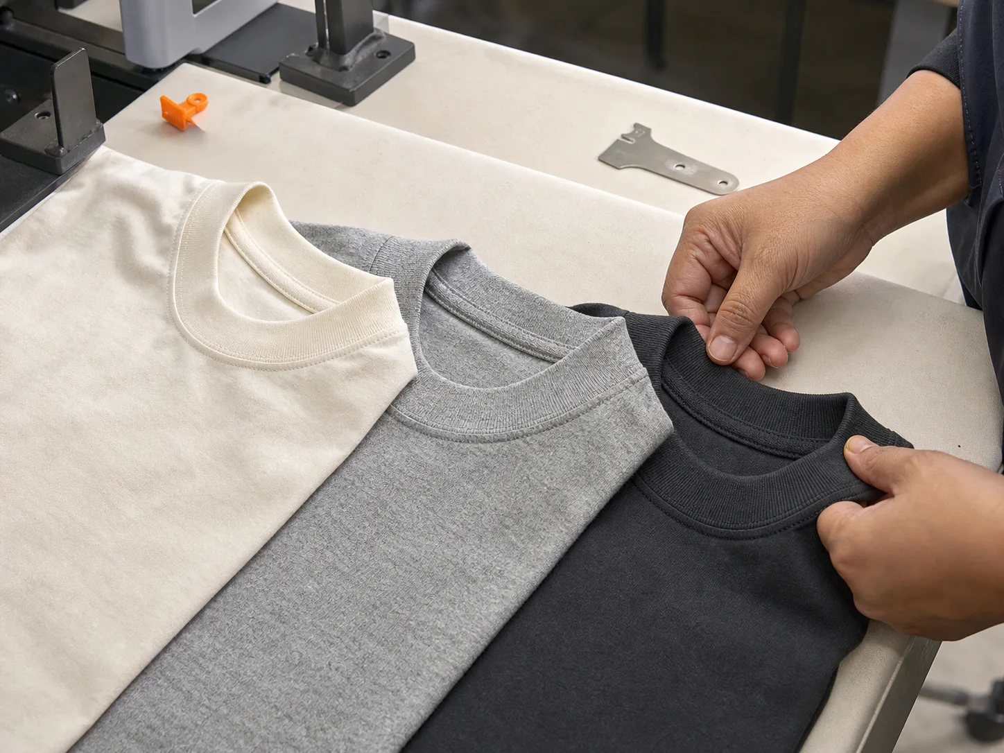 Camisetas: neck and seams